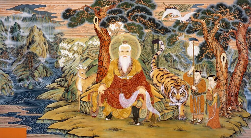 Korean tiger identity in traditional Sansin painting
