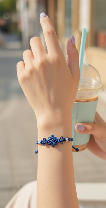 JOYHAN Korean maedeup knot bracelet worn on wrist